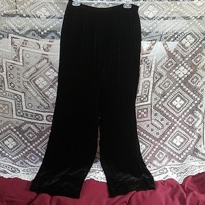 Eileen Fisher black velvet pants